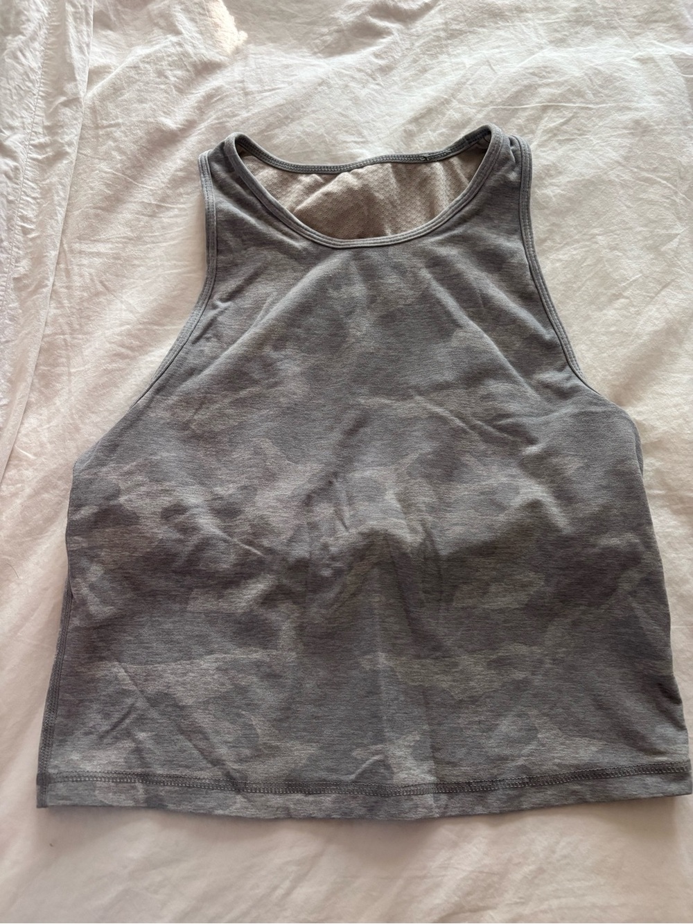 Vuori Heather Gray High-Neck Tank Top